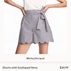 H&M paperbag shorts